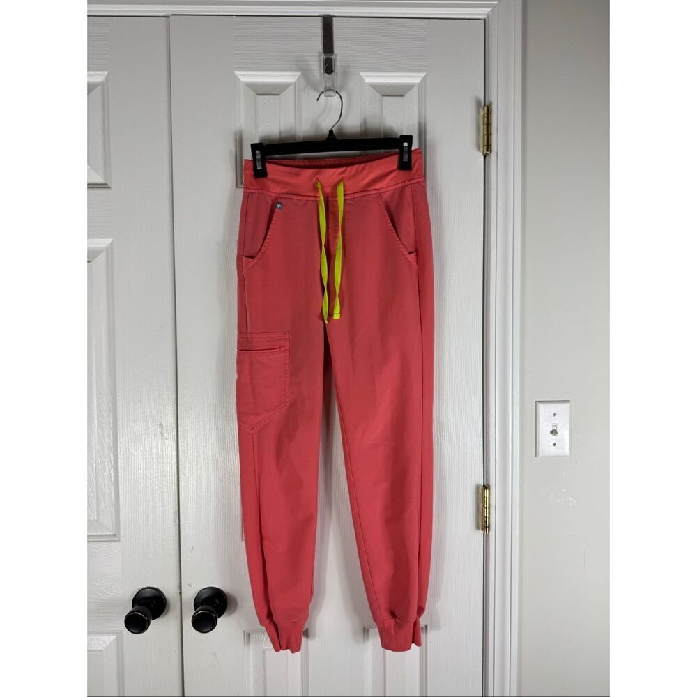 Figs Women’s Zamora Jogger Hot Coral Joggers Size XXS